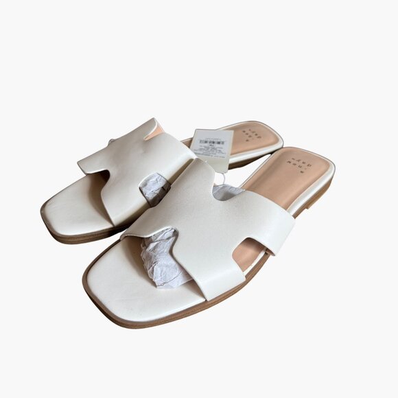 a new day Shoes - NEW A New Day Women's Nina Slide Sandals - White - Size 7W